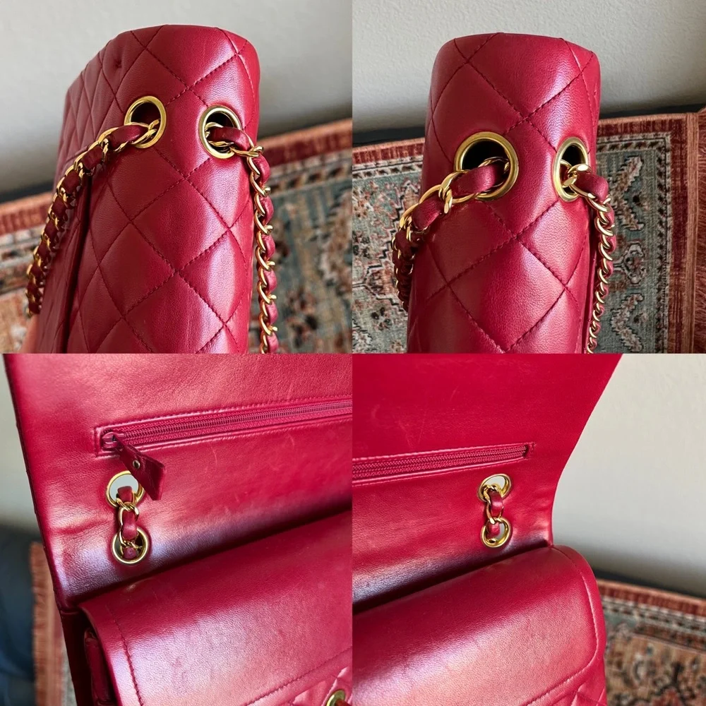 SOLD**Chanel Classic Vintage Medium Double Flap Bag - Picture 10 of 14